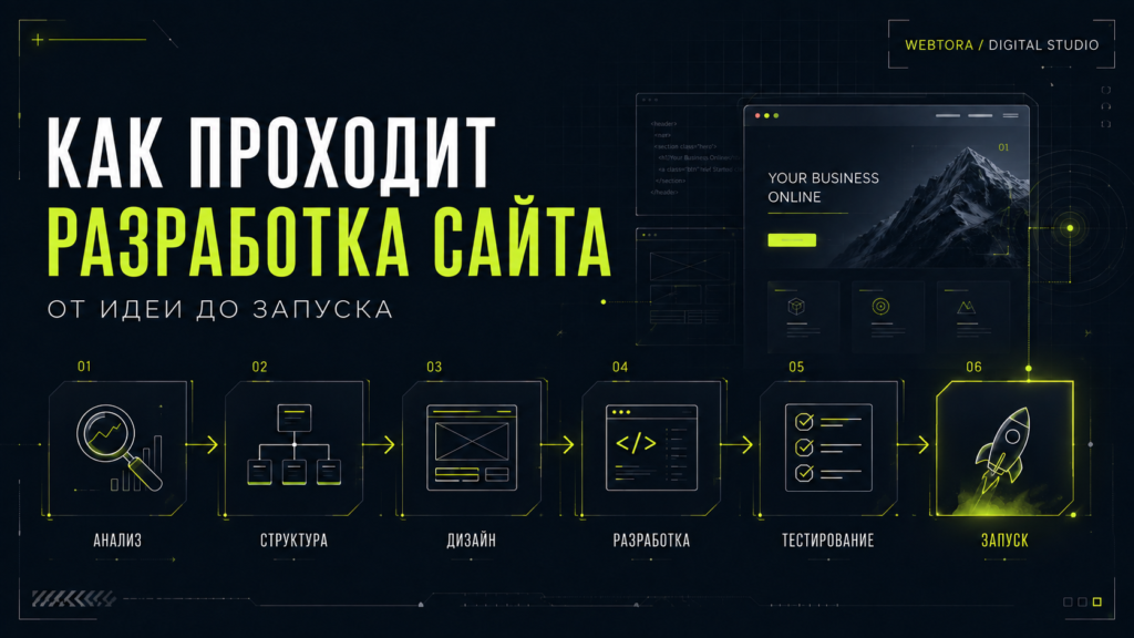 Как проходит разработка сайта: от идеи до запуска
