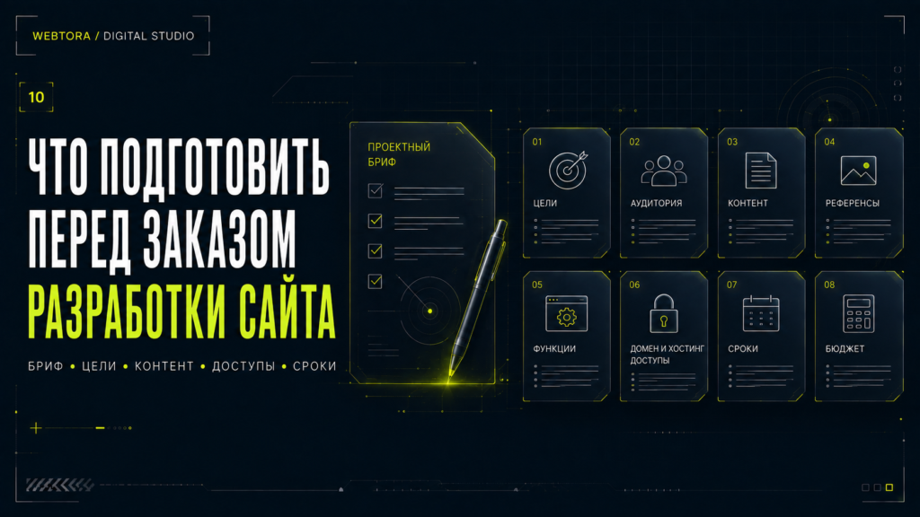 Что подготовить перед заказом разработки сайта